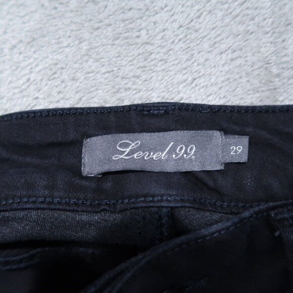 Level 99 Jeans Womens 29 Blue Lily Skinny Straight Stretch Mid Rise Preppy City - Picture 8 of 16